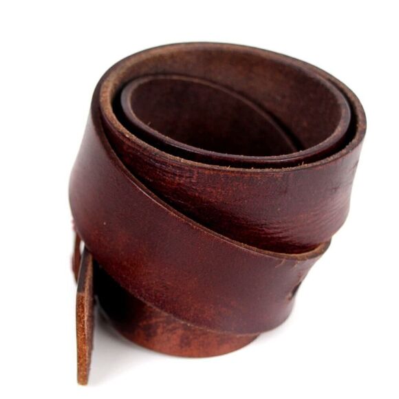 Quiksilver SADDLE BROWN GENUINE LEATHER 1.3/8"Wd CASUAL DRESS BELT Size 40 (I47 - Picture 5 of 13